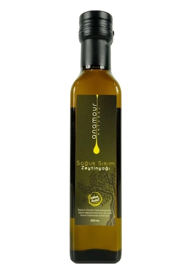Anamour Natural Soğuk Sıkım Erken Hasat Elysium Garden Otel Zeytinyağı 250 ML