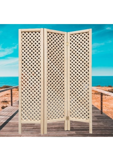 Ahşap Paravan 3 Kanatlı Oda Bölme