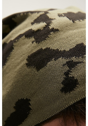 Bad Bear Camo Simple Iı Forest Yeşil Kamuflaj Bere - Koyu Yeşil