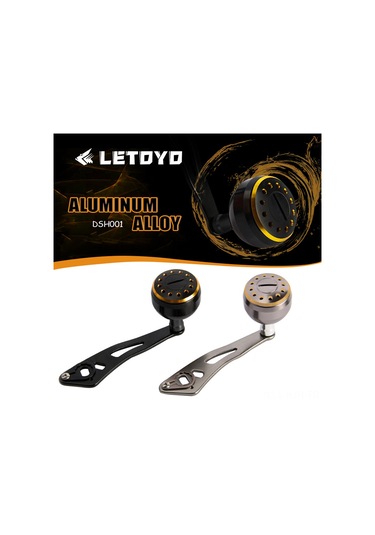 Jeehugo Metal Baitcasting Makineye Uyumlu 38mm Altın Metal Toplu Tek Kollü Manivela, 8 5mm Bağlantı, Dayanıklı Konstruksiyon
