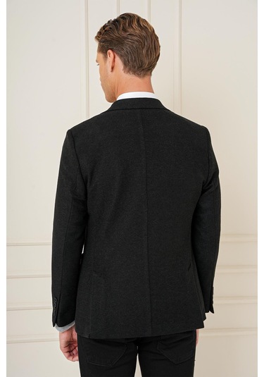 C 689 Slim Fit Siyah Spor Ceket Siyah