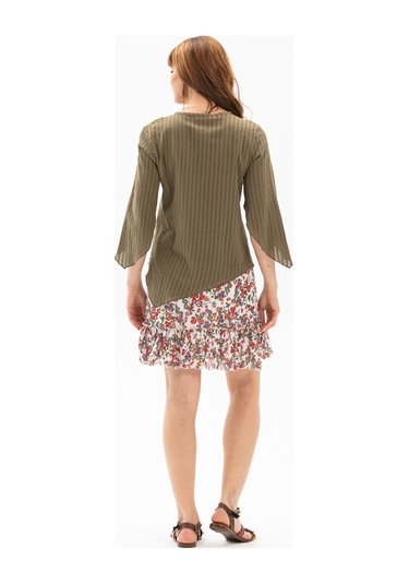 Rodos Gofre Bluz Haki Hk