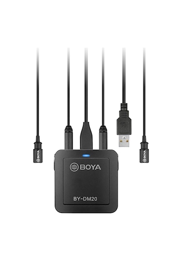 Boya By Dm20 Pc Telefon İkili Yaka Mikrofonu Kit