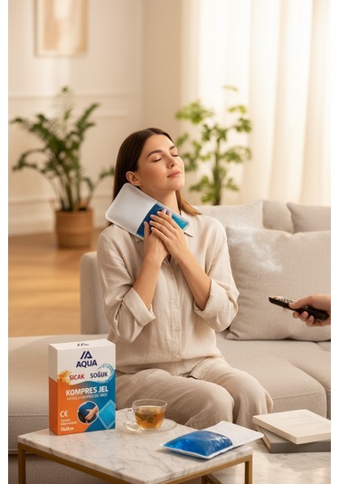 Soğuk Sıcak Kompres Jel Buz Torbası Kılıflı 13x26 Cm