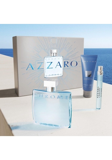 Azzaro Chrome 75 Ml Shampoo+edt 100 Ml+edt 10 Ml Erkek Parfüm Seti