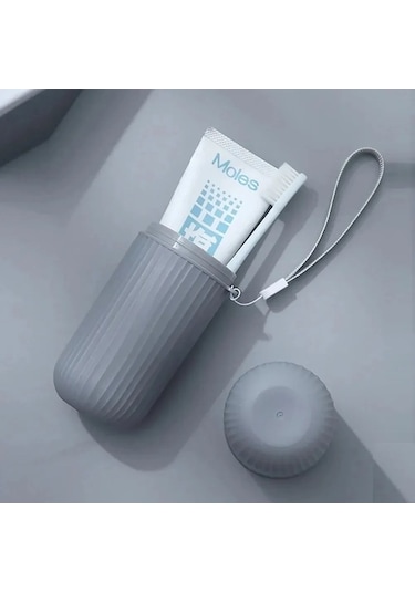 Maoyaya 1 Adet Taşınabilir Diş Fırçası Ve Macun Tutucu Banyo Bardağı Çok Renkli Çok Renkli