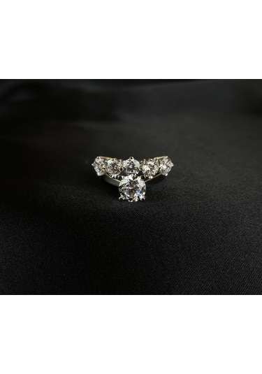 8 Ayar Beştaş Altın Yüzük (524725587)