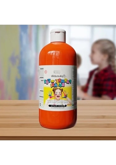 Dayanıklı Parmak Boyası, 500 Gr - Turuncu 0.2 L