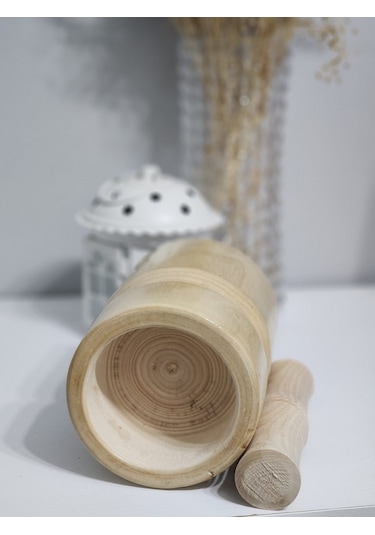 Hbs Art Design Çift Taraflı Kullanılabilen Havan Açık Renk