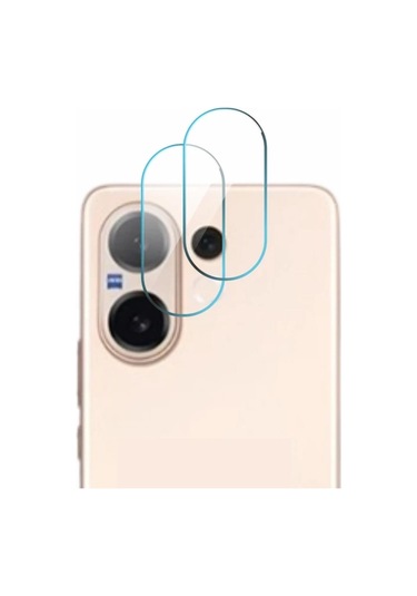 Vivo V60 5g İle Uyumlu Esnek Nano Kamera Lens Koruyucu 2 Adet Şeffaf