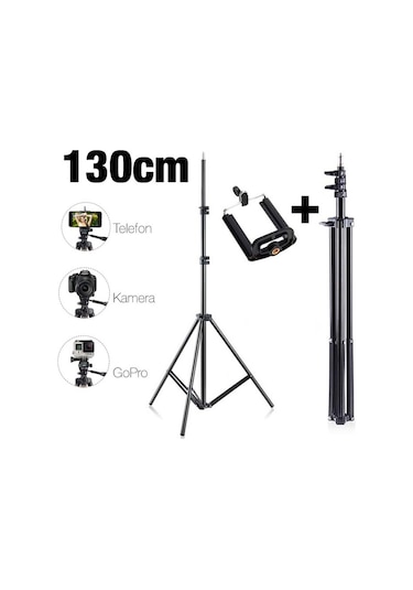 Ally 130Cm Işık Ayağı Tripod Standı 3 Ayaklı Tripod Işık Ayağı