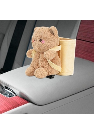 Createtech Ve Suntek Araba Mendil Kutusu 2'si 1 Arada Ev Çöpü Çok Renkli