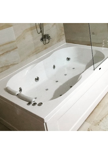 Alika 180 x 100 CM Jakuzi Küvet & Hidromasaj Sistem-2 (8+10 Jet)