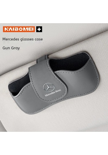 Mercedes-benz Amg Için A C E V R Class Glc Slk Sl Vito Araba Visor Pu Deri Grey