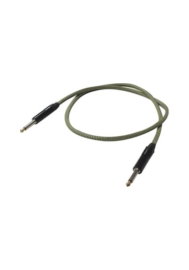 Estello-E1001 C 6 Mt Yeşil 6.3Mm + 6.3Mm Pvc Ve Örgü Ara Kablo