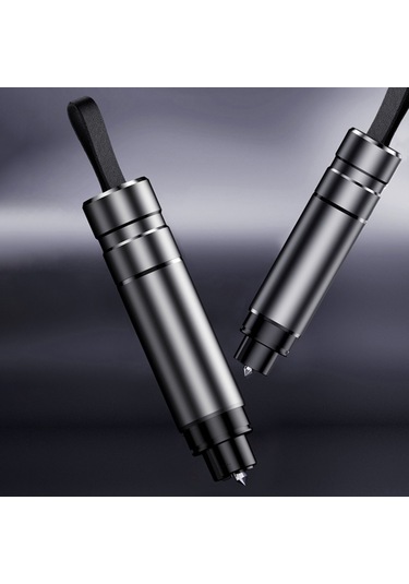 Springsun Acil Durum Çekiçli Cam Kırıcı Ve Emniyet Kemeri Kesici - 2'li Fonksiyonlu Araç Kurtarma Aleti