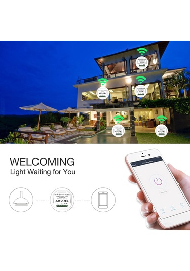 Padalink 90-250v Gizli Wifi Akıllı Anahtar Modülü - Ses Kontrol Ve Zamanlama Fonksiyonlu Işığın Parlaklığını Ayarlayabilir