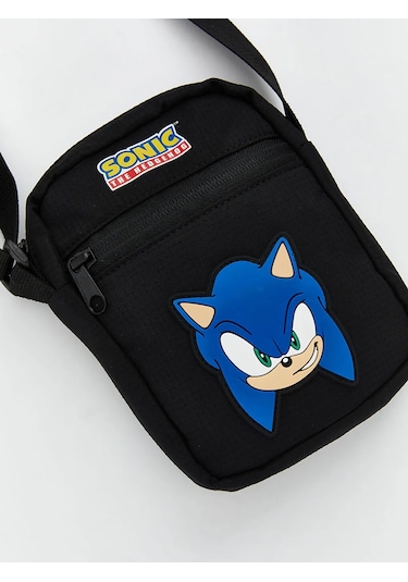 Lc Waikiki Siyah Sonic Baskılı Erkek Çocuk Omuz Çantası