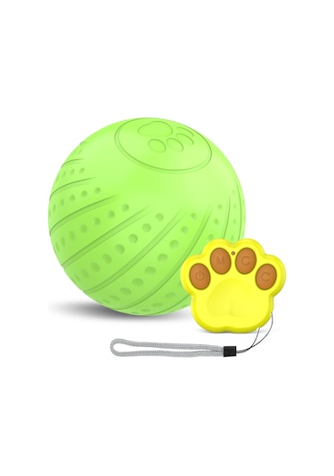 Ikkb Yeni Evcil Köpek Isırmaya Dayanıklı Uzaktan Kumandalı Akıllı Top Yeşil