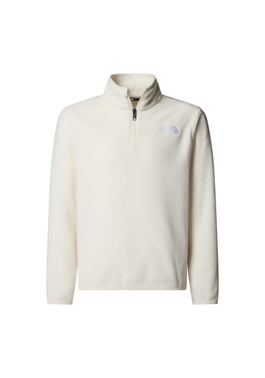 The North Face Teen Glacıer 1/4 Fermuarlı Genç Çocuk Glacier Polar Nf0a8cvgqlı1 Beyaz