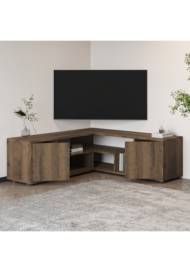 Roza Köşe – Çok Amaçlı, Kapaklı TV Sehpası Antik Ceviz