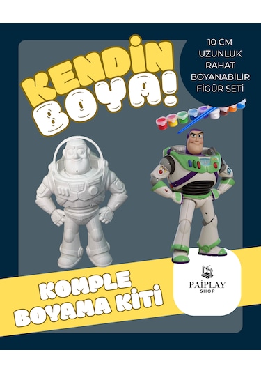 Oyuncak Hikayesi Toy Story Buzz Boyama Seti Ve Buzz Figürü 10cm Woody