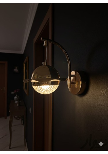 Bohem Aydınlatma Gold Duvar Apliği 3 Renk Led Modern Aplik Gold