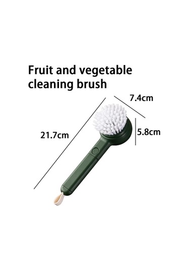 Sebze Temizleme Fırçası Meyve Fırçası İyi Tutuş Uzun Saplı Gıda Temizleme Fırçası Çok İşlevli -2