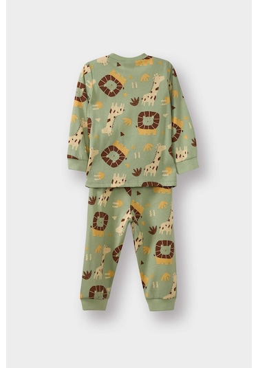 Defacto Erkek Bebek Pijama Takımı Safari Baskılı Uzun Kollu Penye Üst Uzun Alt G4402a525wngn270 Yeşil-gn270 Defacto Erkek Bebek Pijama Takımı Safari Baskılı Uzun Kollu Penye Üst Uzun Alt G4402a525wngn270 Yeşil-gn270