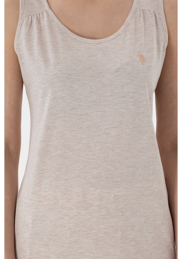 U.s. Polo Assn. Kadın Bej Pijama Takım 50312914-vr011 Bej