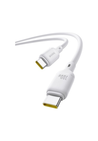 Baseus İpek Serisi 1m 100w Usb-c / Tip-c Tip-c Hızlı Şarj Kablosu Beyaz