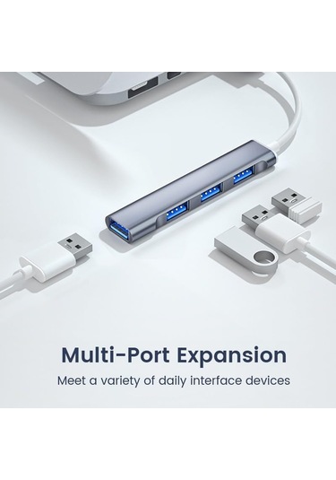 Jouis Usb Çoğaltıcı Dönüştürücü 2 In 1 Adaptör 4 Port Type C Usb