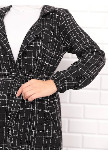 Kadın Şanel Kumaş Ceket Siyah