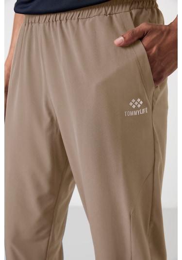 Tommy Life Bej Polyester İnce Yumuşak Comfort Fit Erkek Eşofman Alt - 82119 Bej