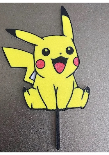 Pikachu Pasta Süsü Çocuk Doğum Günü Parti Süslemeleri Sevimli Kar