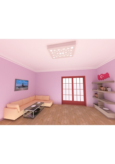 Motifpiyer Spot Led Uyumlu Tavan Göbek 90X60X13 Cm (442660830)