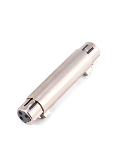 Lemestar 2 Adet 3-pin Xlr Dişi-dişi Ses Adaptörü, Çinko Alaşımlı Kasa, Bakır Kontak, Gürültü Engeli, Mikrofon-konsol Bağlantısı