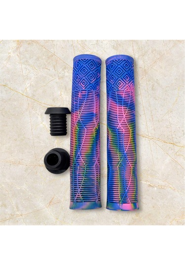 17 Cm Mtb Bmx Freeride Elcik Silikon Bisiklet Elcik Kaymaz Yapı Dirt Jump Bisiklet Elciği Mor Mavi Pembe - Beyaz