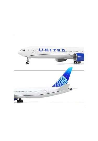 1/157 Ölçekli Boeing 777 United Airlines 47 Cm Model Uçak