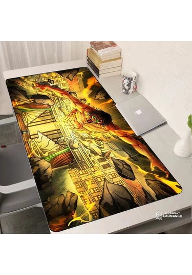 Laumango Titan Oyun Mouse Pad Xxl - Kaymaz Kauçuk Bilgisayar Halı, Klavye Destekli Gamer Aksesuar S Pembe Pembe