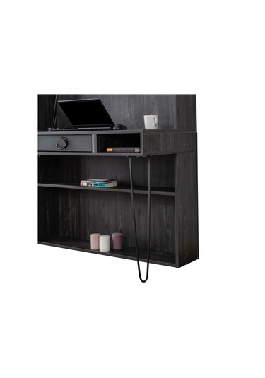 Setaymobilya Çalışma Masası, Black New Üniteli Çalışma Masası Antrasit