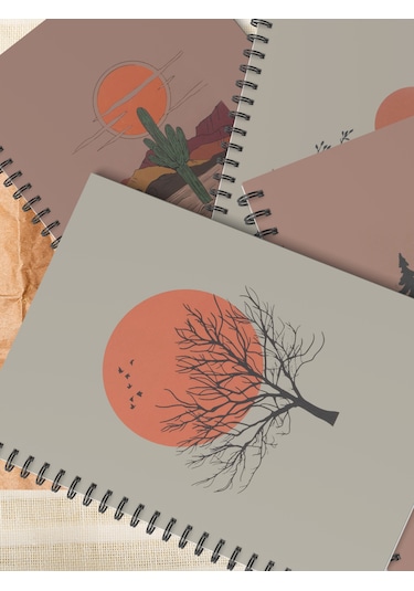 4'lü Spiralli Okul Defteri 60 Yaprak 4'lü Set - A5 Boy Çizgili 15