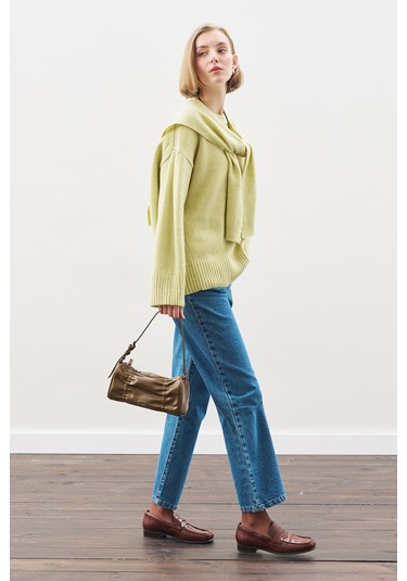 Chunky Oversıze Kazak Lıme Lime