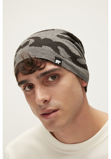 Bad Bear Camo Simple Iı Antrasit Kamuflaj Bere - Antrasit