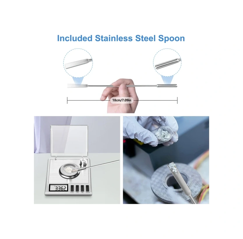 Willowhaven Gümüş Rengi 0.001g Hassas Ev Tipi Taşınabilir Cep Terazisi Altın İlaç Ölçümü