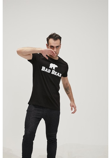 Bad Bear Erkek Tişört Bad Bear Tee-21888 Siyah