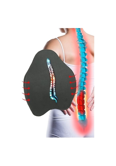 Devix Ortopedik Anatomik Bel Yastığı Sırt Destek Minderi Araba Ofis San