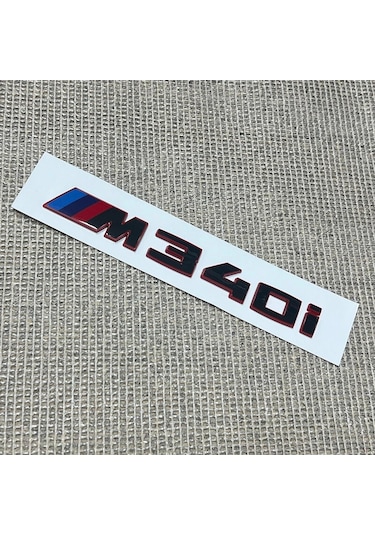Bmw M340i Piano Black Kırmızı Bagaj Yazısı Logosu Arması 3m 3d Abs