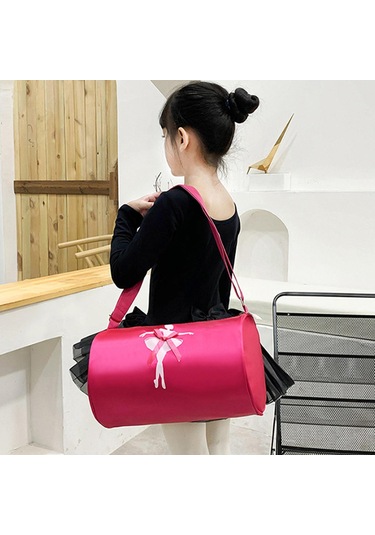 Suntek Kızlar Için Spor Çantası Tatlı Bale Dans Gösterileri Gül Kırmızısı