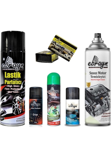 Motor Lastik Klima Temizleyici Koku Parlatıcı Sünger Ebrayn 7prç